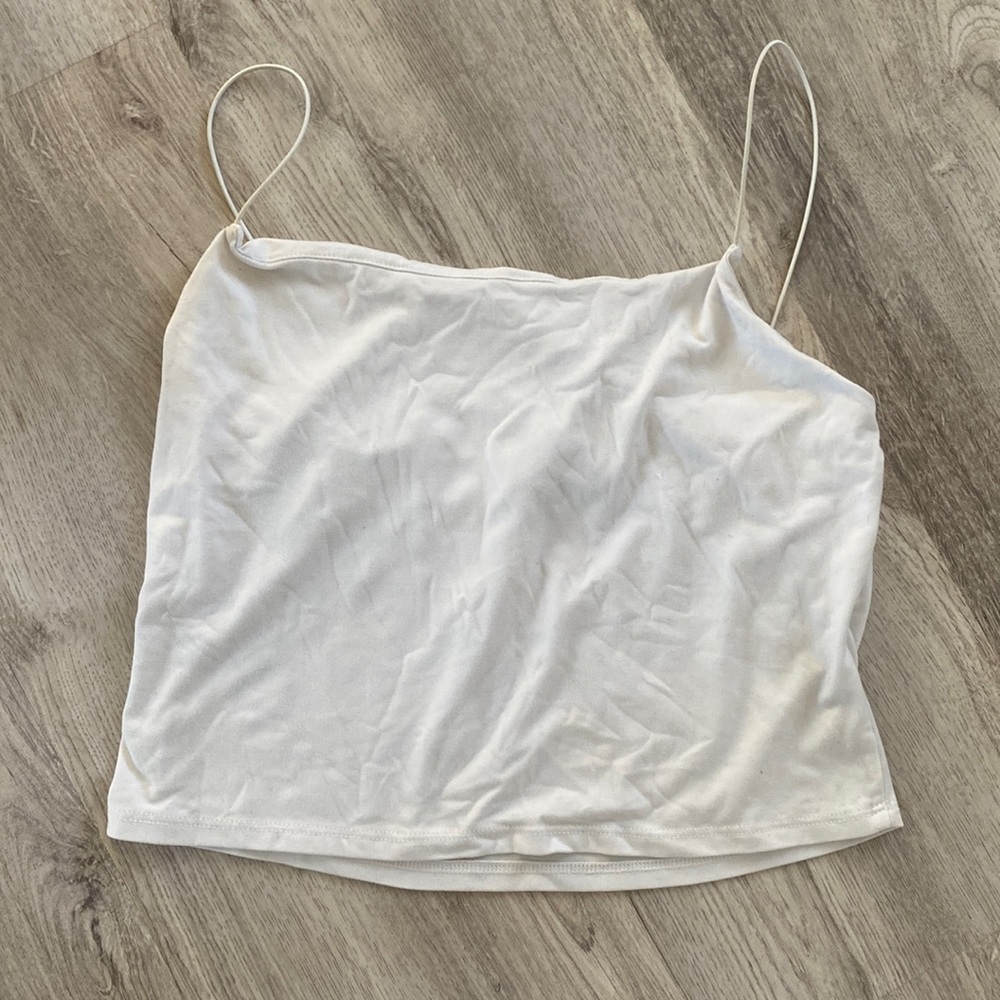 White crop top